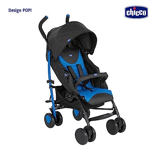 Chicco Echo Stroller with Bumper Bar, Pram for 0 to 5 years New Born / Baby / Toddler / Kid (Boy,Girl), Fully Reclining Backrest with 4 Positions, Adjustable Leg Rest, Compact Umbrella Fold with Easy to Carry Handle, 5-Point Safety Harness, Large Canopy w