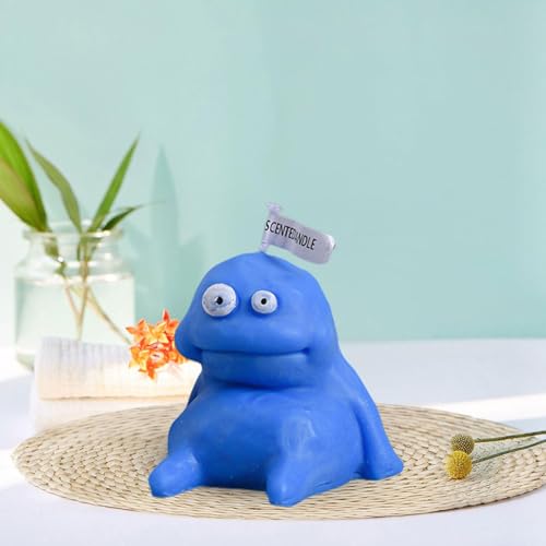 SAZ DEKOR Funny Scented Candles Gifts Decorative Candles for Anniversary Office Bedroom Blue 6cm