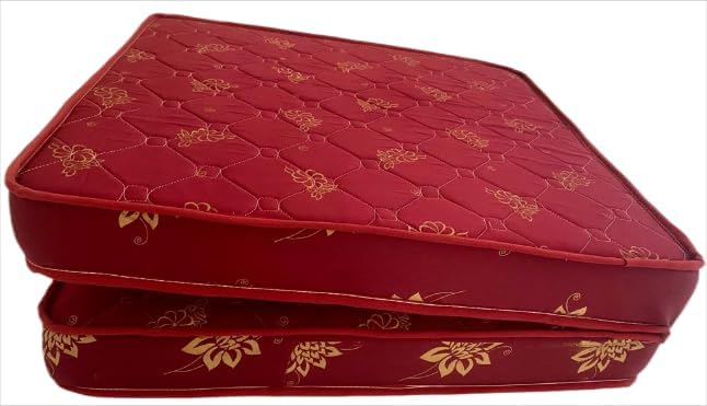 GERMAN TECH Orthopedic Memory Foam Foldable Bed Mattress 4-Inch Double Bed Mattress 72X48X4 Inches Red