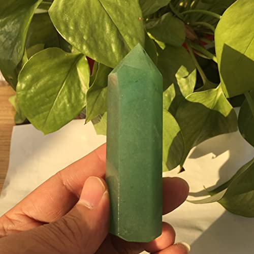 URMIBDAI Full of Texture Natural Crystal Natural Dongling Jade Pillars Decorated with Crystal Single Pointed Pillars of Bluestone polishing Stone (Size : 7-8cm)