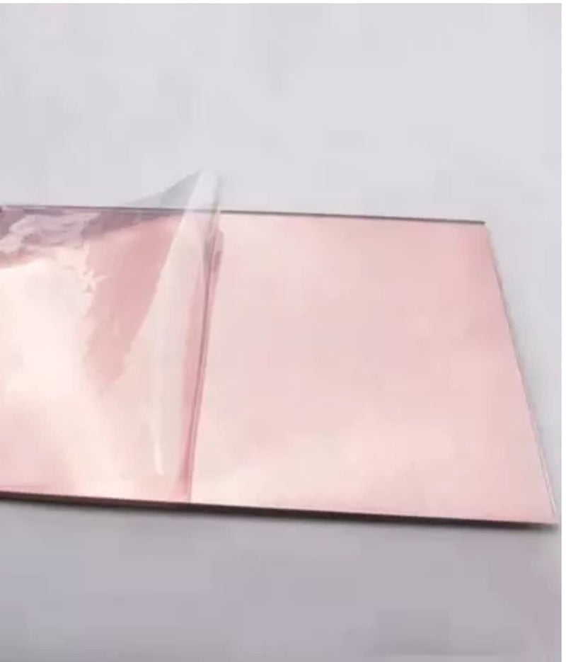 Aviation Metal & Alloys Rose Gold Stainless Steel Sheet Mirror Finished 300mm x 300mm x1mm