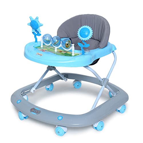 Funride Baby Walker 9 Months + Herby Foldable Activity Walker with Adjustable Height for Boys and Girls