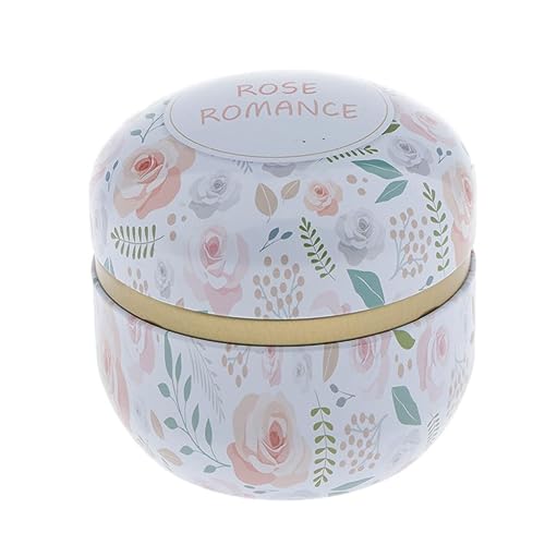 UJEAVETTE® Scented Candle Natural Soy Wax Tin Tea Light Sweet Peach and Green Tea Lemon