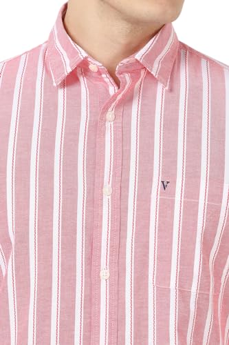 Van Heusen Men's Slim Fit Shirt (VSSFUSLFA12340_Pink