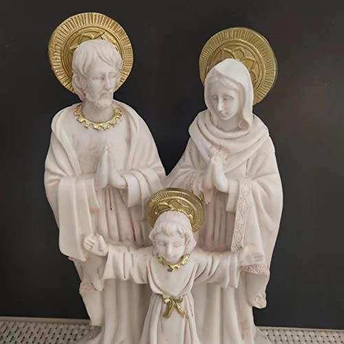 CALANDIS® Holy Family Resin Statue Tea Lights Candles Cabinet Nativity Scene Figurines | 1 Nativity Set Scene Figure