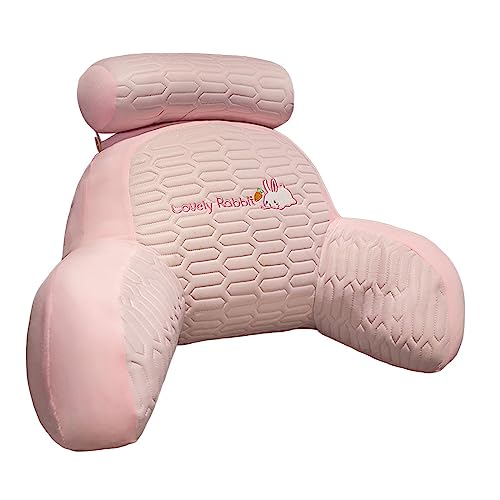 CALANDIS® Support Pillow Washable Cartoon Bed Back Cushion for Office Bedroom Dormitory Rabbit | 1 Plush Pillow