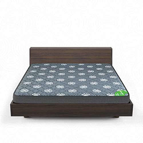 Sleepfresh Spinebond High Resilience Rebonded Foam 4 Inch Double Size Dual Comfort Mattress (78x48x4 Inches)