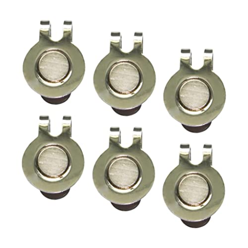 Calandis 6 Pack Magnetic Hat Clips for Metal Golf Ball Marker Training Aid Magnet