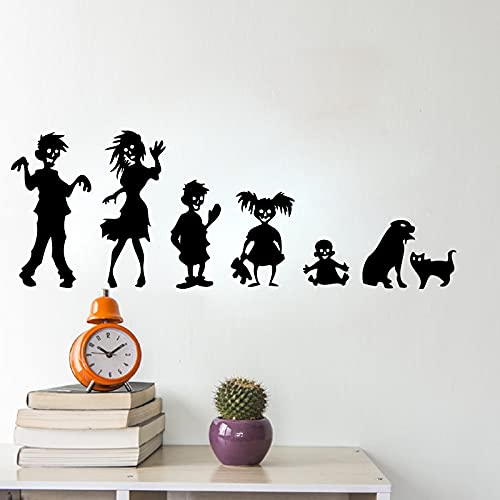 GADGETS WRAP Vinyl Decal Sticker Walking Zombie Family (Item Finish Size : 45cm x 16cm)