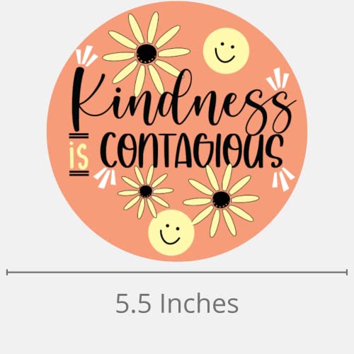 Assorted Kindness Magnets, Inspirational Decals for Car, Refrigerator, and Locker, 5.5 Inches, (Pack of 3)