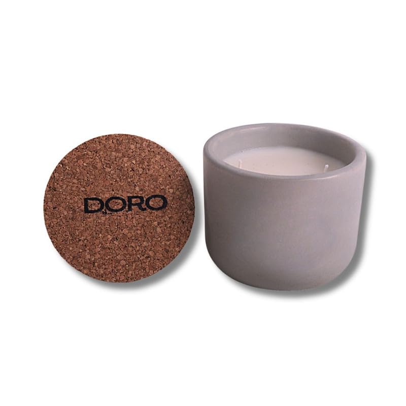 Doro Premium Scented Candles to Relax and rejuvenate Your Soul - Vanilla (Soy, Double Wick, 225 GMS, Burn Time 25-30 hrs)