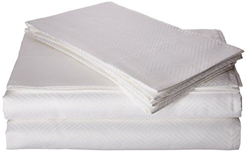 Natural Comfort HS300SS-Maz-WH-K Premier Hotel Select Sheet Set, King, White