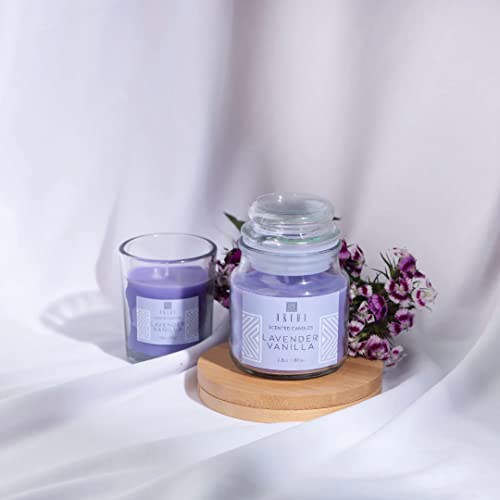 AKIHI Lavender Vanilla Candles (80 Grams_ Pack of 2)