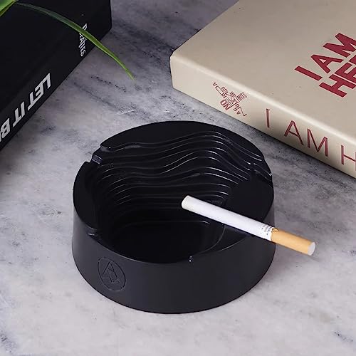 Marble Rust and Resin Contour Ashtray For Indoor, Ash Trays For Smoking For Home, Ashtray For Cigarette Stylish, Ashtray For Home, Car Ashtray