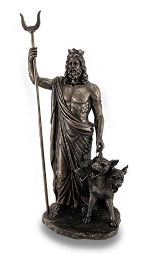 Zeckos Greek God of The Underworld Hades Bronze Finished Statue