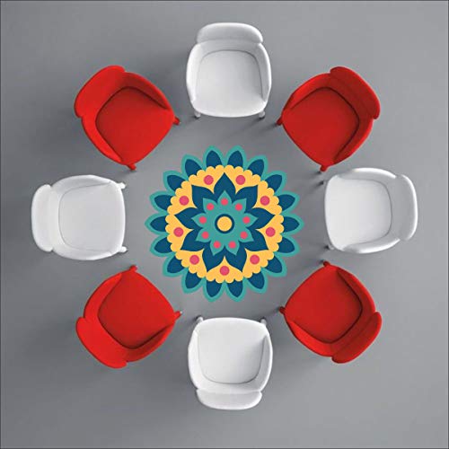 Diwali Special - Colourful Decorative Rangoli Sticker Size- 30 cm x 30 cm Set of 2 (AS149)