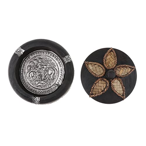 Enakshi® Creative Wooden Ashtray with Lid Thai Style Craft Bussiness Gift Decor Large|Collectibles | Tobacciana | Ashtrays