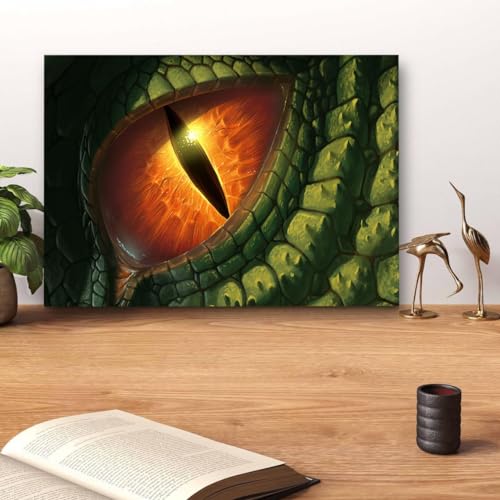 GADGETS WRAP Canvas Gallery Wrap Framed for Home Office Studio Living Room Decoration (14x11inch) - The Eye