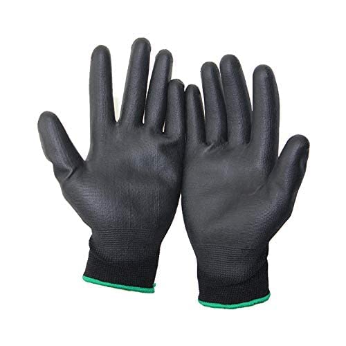 ETSHandPro Multipurpose Nylon Latex Coated Firm Grip Industrial Safety Work Cut Resistant Gloves (Free Size, 2)(pack of)