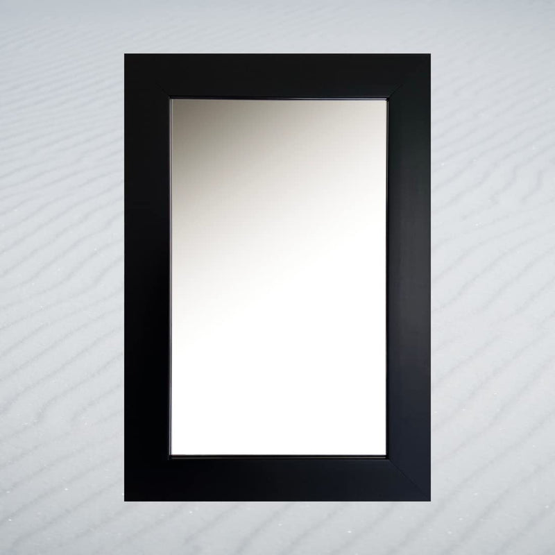 Dj Arts Black Wood Mount Frame, 16x20 Frame Mirror Rectangle Wall Mount Black Mirror (16x20 Black)