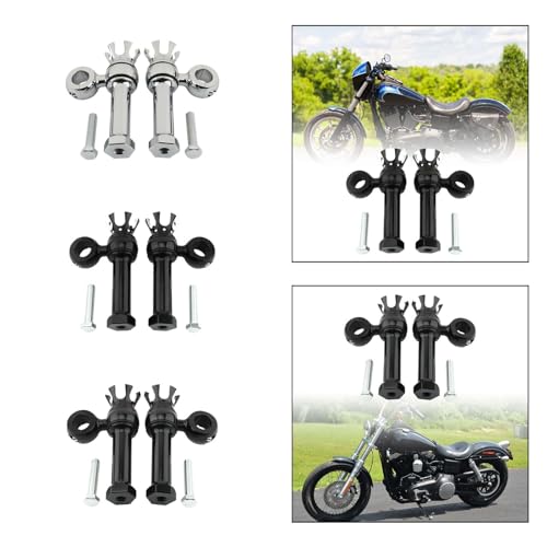 LOOM TREE® Motorcycle Handlebar Riser Universal For Dyna Fat Bob Cvo Fxdfse : 2009 Silver | Parts & Accessories | Motorcycle Parts | Handlebars, Grips & Levers | Risers