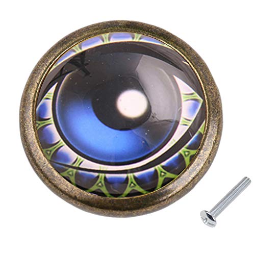 EN-VOLANT 4X Eye Design Round Furniture Pull Knob Cabinet Wardrobe Door Pull Handle 5