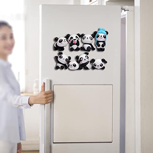 Trendy Retail® Set of 8 Panda Refrigerator Magnet Kitchen Fridge Stickers Map Photo Decor (70029252Trendy Retail®)