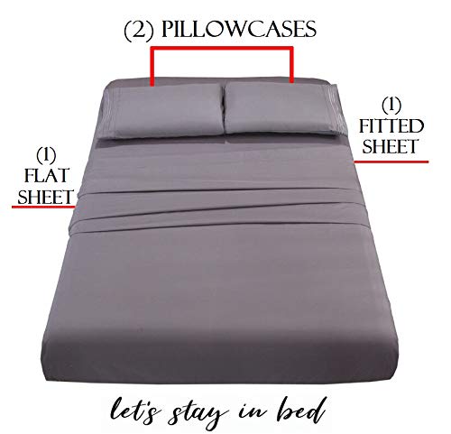 Elegant Comfort 4 Piece 1500 Thread Count Luxurious Ultra Soft Egyptian Quality Coziest Sheet Set, King, Mocha Chocolate