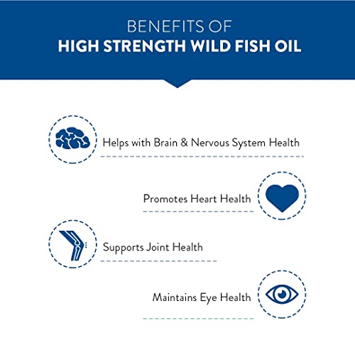 Swisse 4X Strength Fish Oil (1800mg Omega 3 In Single Capsule) Highest Fish Oil Strength - Recommended For Gym Goers & Active Individuals, 60 Capsules (1 Capsule Per Serving)