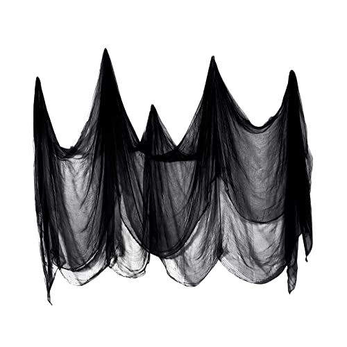 Worldcare® Halloween Creepy Cloth 85Inchx197Inch for Party Haunted House Decoration Black