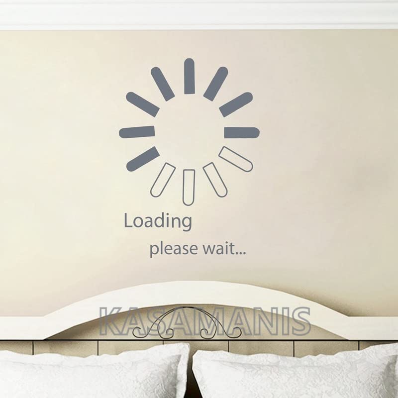 GADGETS WRAP Wall Decal Vinyl Sticker Wall Decoration - Video Game Loading