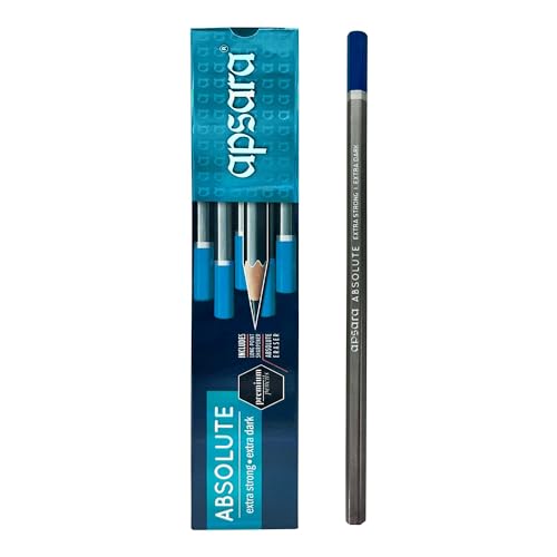 Apsara Absolute Extra Dark Pencils-Pack Of 10|Black