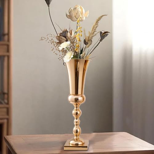 CALANDIS™ Centerpieces Vase Wedding Flower Trumpet Vase for Anniversary Table Birthday 15x19x54cm | Vases | Home Dacor