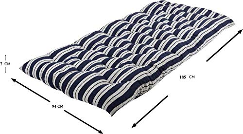 Ira White & Blue 4 inch Single Mattress