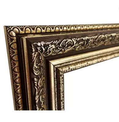 Cheval Glasses Mugal Design Carved Wall Mount Mirror for Bathroom, Home Decor (12 X18 inches)