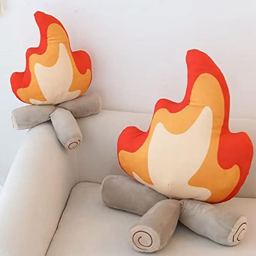 CALANDIS® Cartoon Flame Pillow Needfire Plush Toy Branch Soft for Home Decoration 27Cmx30Cm | 1 Flame Pillow