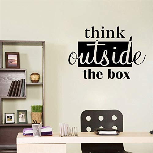 GADGETS WRAP Wall Decal Vinyl Sticker Wall Decoration - Stiker Dinding Pikir Luar Kerja Sama Tim Vinil Kelas Motivasi Dekorasi Pintu Seni Lucu