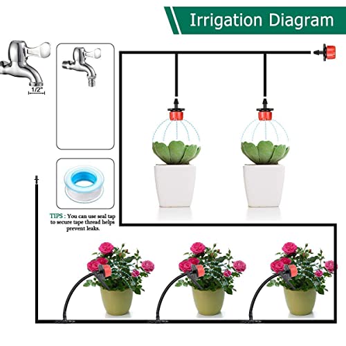 DIY Crafts Flexible Pipe Only Watering Tubing Hose Drip Pipe PVC Hose Irrigation System Watering Systems Greenhouse Lawn, Plants, Garden,Patio (Flexible Pipe Only) (5mtr, 8/11 Pipe 8mm)