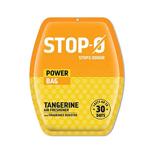 Stop-O Power Bag Bathroom Air Freshener - 40 G (10Gx4) | Assorted Pack | Refreshing, Lasting Fragrance | Melon, Apple Cinnamon, Tangerine | Lasts Upto 30 Days Gel