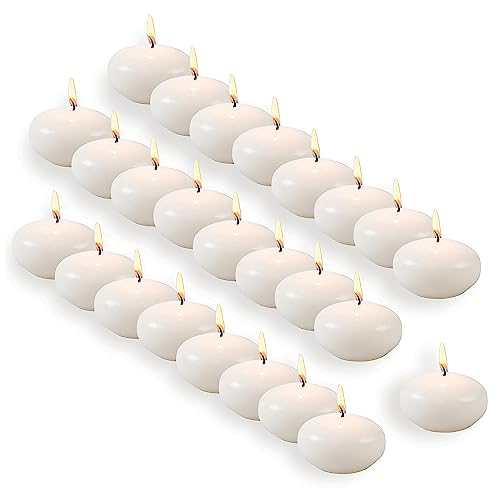 Bulk White Floating Candles 48 Pieces