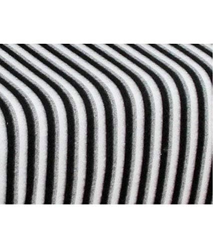 Bestie Homes Woolen Winter Warm Polar Fleece Black & White Single Bed Sheet Plain (Pack of 1)