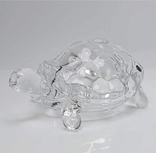 Bignay Chinese FENG Shui Tortoise Turtle Glass Statue Lucky Gift of Good Health