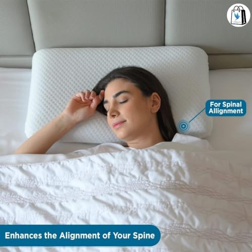 E-Callum Bed Pillow with Memory Foam for Sleeping Neck & Shoulder Pain Remove Cooling Comfort (Extra Soft Premium) - ESF_BP_King