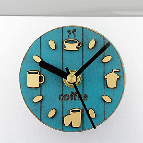 ATORSE® Fridge Sticker Clock Sticker Coffee Pattern Decorative for Kitchen