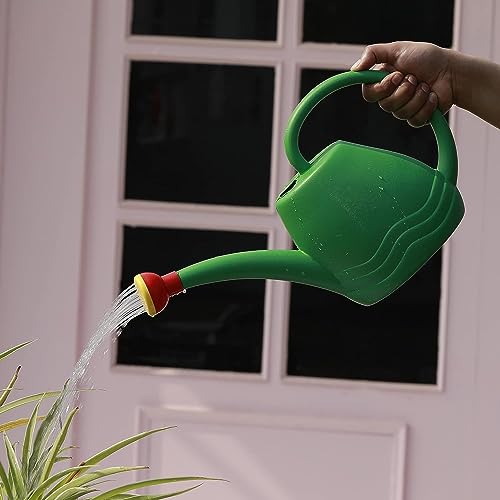 DIVINE TREE (1.8 L)Plastic Green Watering Can with Sprayer for Plants/Garden | Indoor Outdoor Watering Can | Sprinkler for Plants Seed Germination | Hand Held Sprayer | Watering Wand & Bottles For Garden