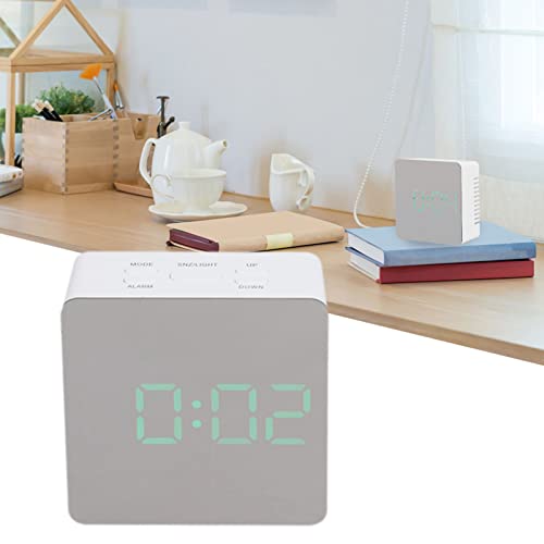 Led Clock, Automatic Mirror Smart Desk Clock for Bedroom Living Room Office(TS-S70-G)