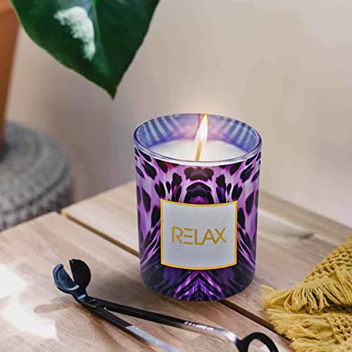 Soy Wax Scented Candle in Glass Jar for Home Fragrance and Home Decoration (15H Burn Time) (AXW2050-C)