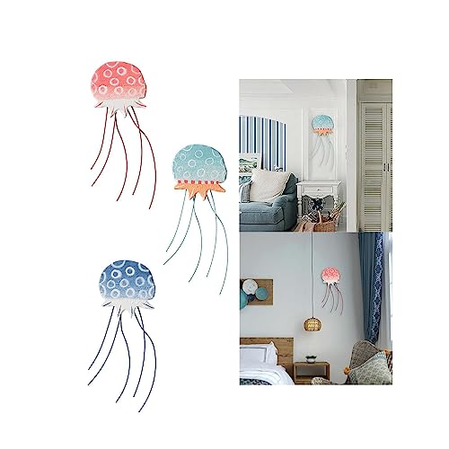 LOOM TREE Jellyfish Wall Sculpture Art Jellyfish Decor for Dining Room Restaurant Home Pink| Home D?©cor | Plaques & Signs