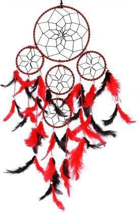 Wool Windchime (29.94 inch, Red, Black) BZ_NEW01