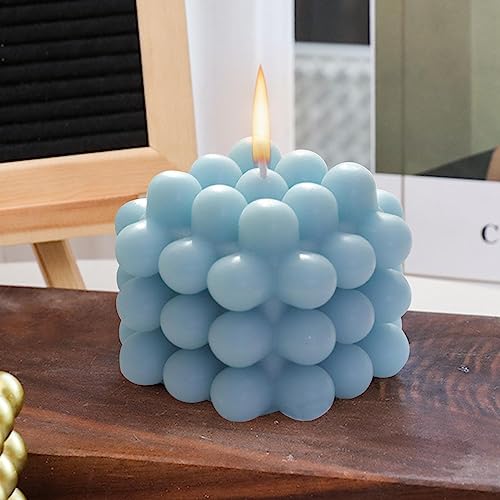 SAZ DEKOR Scented Candles Geometry Bubble Candles for Office Christmas Photo Props Blue